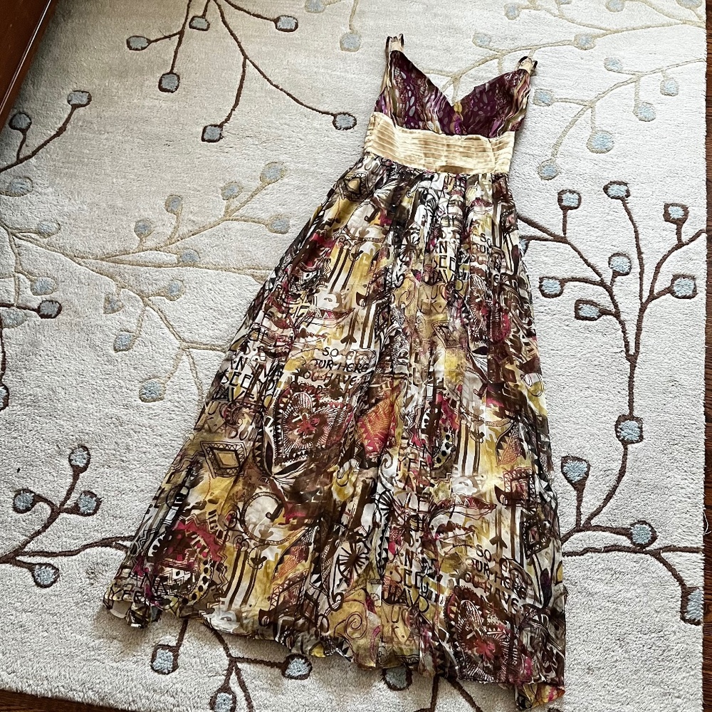 Chiffon Maxi Dress Size S